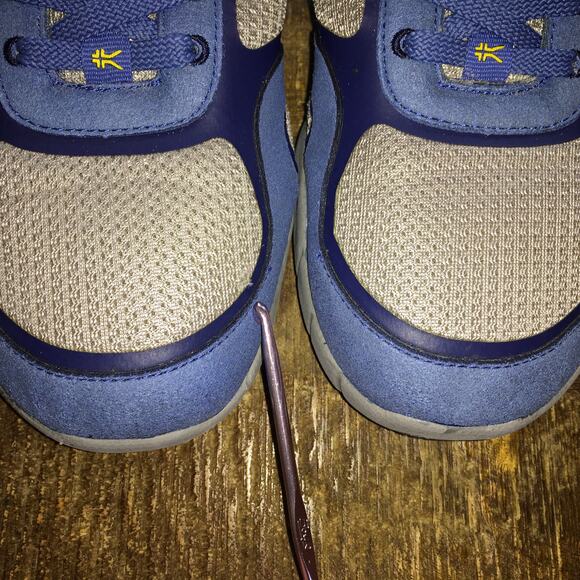 KURU Carrera Sneaker Mens 9 Blue Slate Gray Walking Athletic Shoe Comfort Gym main image 5